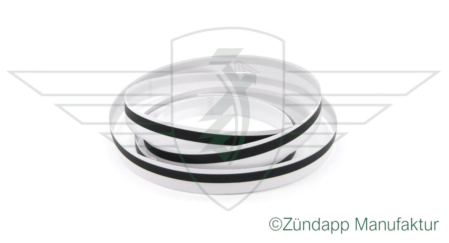 Zierstreifen schwarz matt für Tank 115 cm